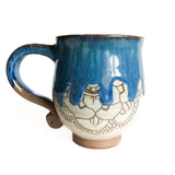 Tasse à anse motif mandala