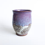 Tasse à fleurs rose -Artisan local